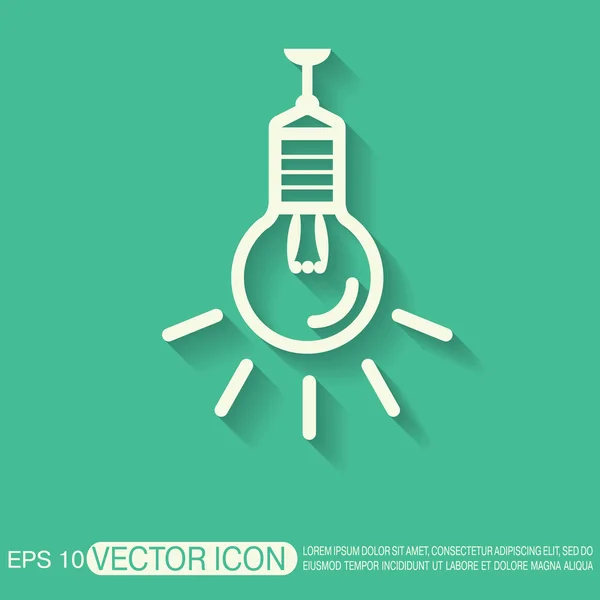 Lightbulb. character ideas — Stock Vector