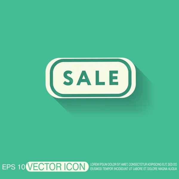 Venta etiqueta signo — Vector de stock