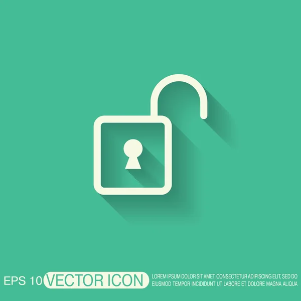 Padlock symbol icon — Stock Vector