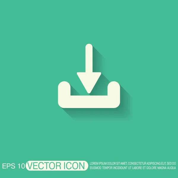 Download arrow sign — Stock Vector