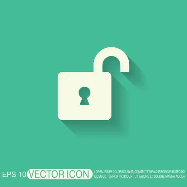 Padlock symbol icon — Stock Vector