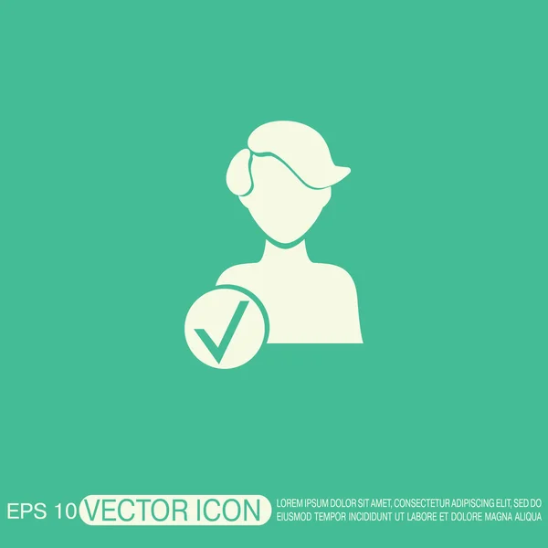 Voeg vriend avatar — Stockvector