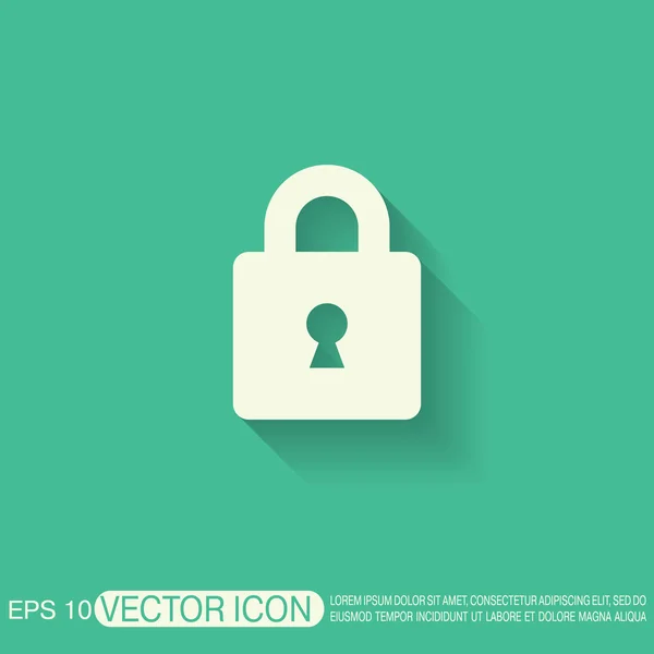 Padlock symbol icon — Stock Vector