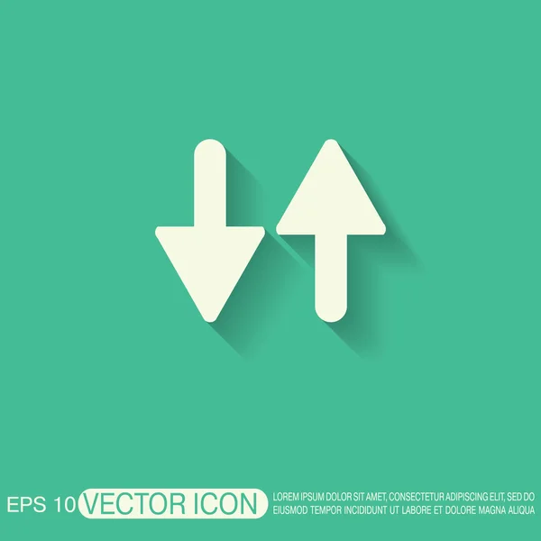 Två pil upp tecken — Stock vektor