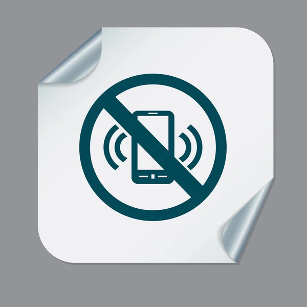 Forbidden to use phone. — Stock Vector