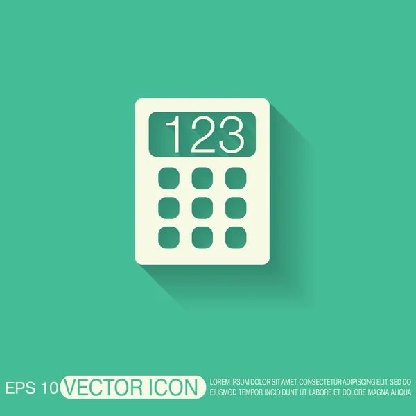 Calculator. office sign — Stock Vector