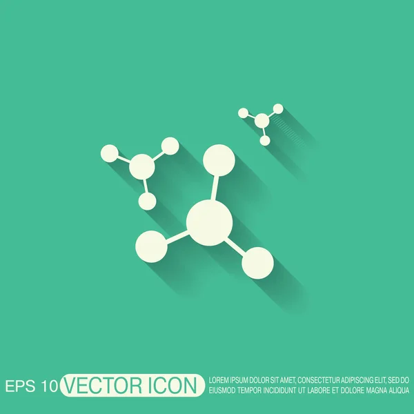 Atom, molecule. symbol icon — Stock Vector