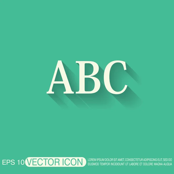 Letters of alphabet. Icon — Stock Vector