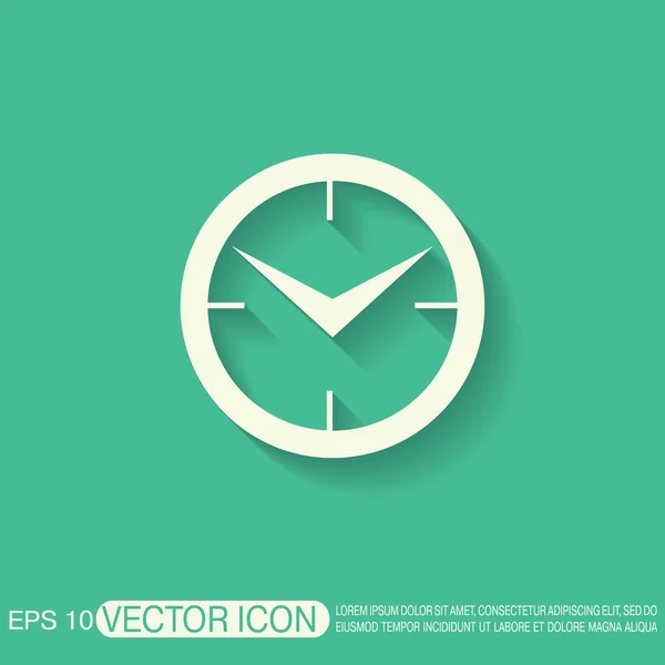 Klok, pictogram horloge — Stockvector