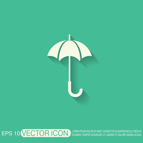 Icono de paraguas. protección contra la lluvia — Vector de stock