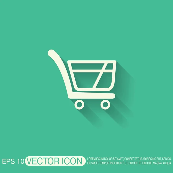 Shopping cart icon — Stock Vector