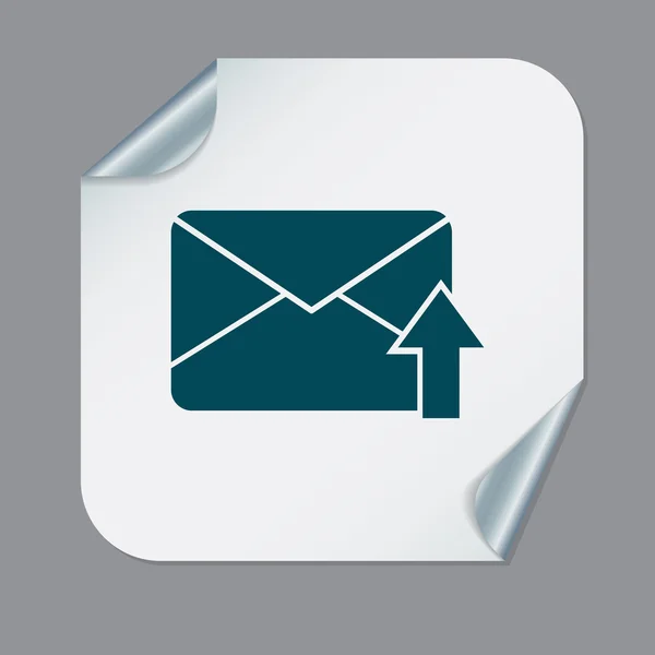 Postal envelop. e-symbool . — Stockvector