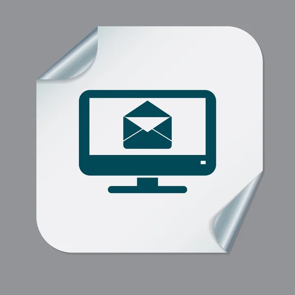 Monitor, brev kuvert — Stock vektor