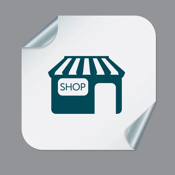 Shopů symbol ikonu obchod. — Stockový vektor