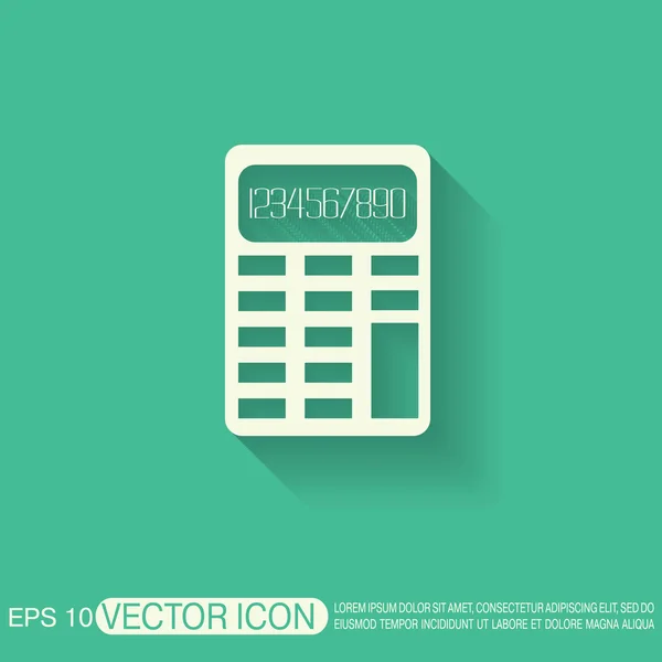 Calculator. office sign — Stock Vector