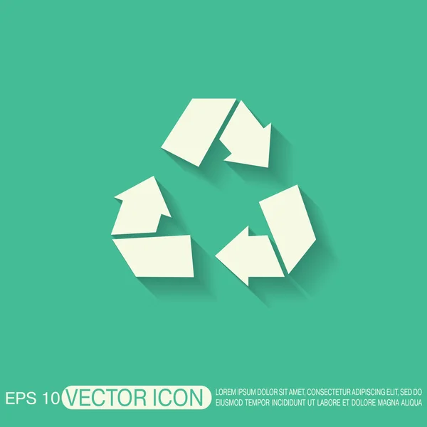 Miljömässiga ikonen pil — Stock vektor