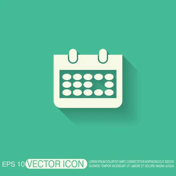 Business calendar tecken — Stock vektor