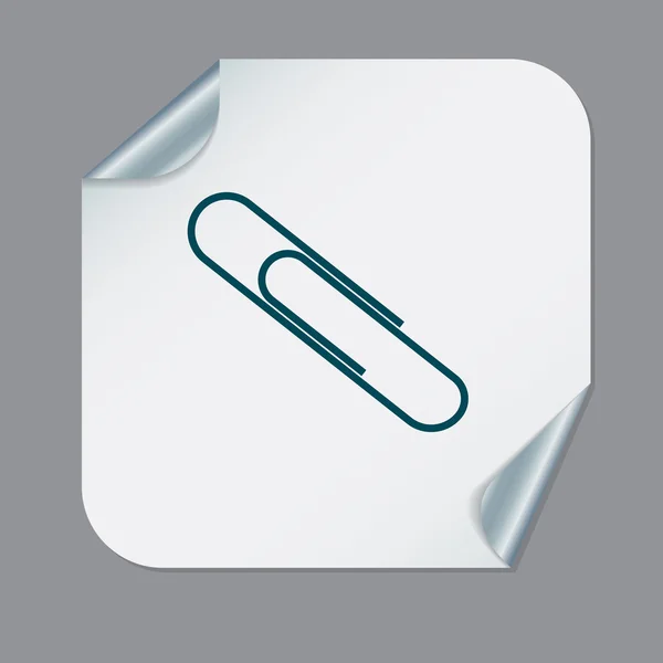 Paperclip pictogram — Stockvector