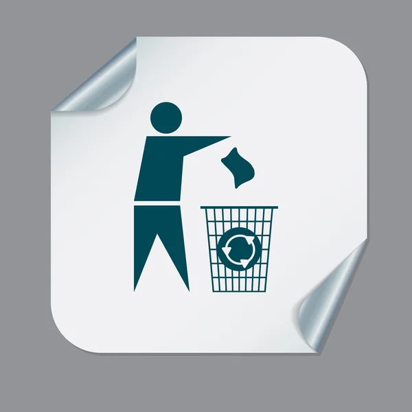 Pictogram niet nest — Stockvector