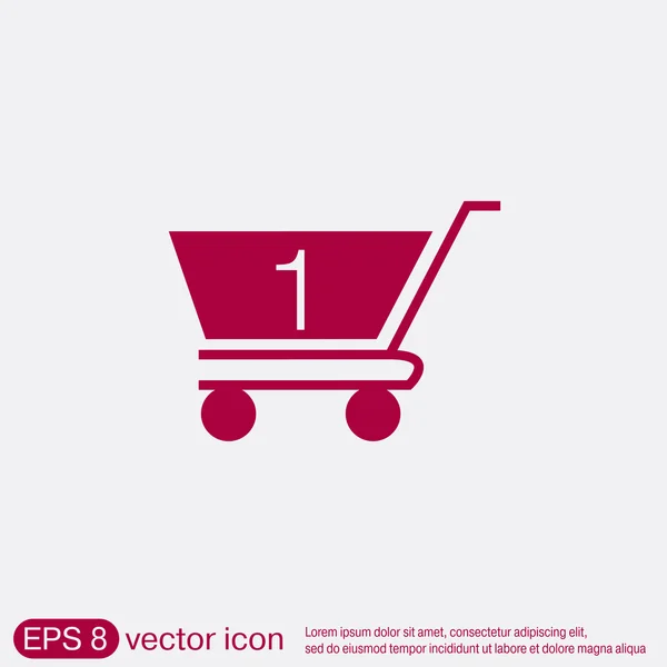 Icono del carrito de compras — Vector de stock