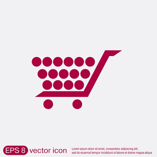 Shopping cart icon — Stock Vector