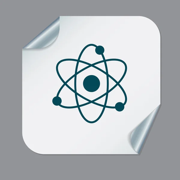 Icône symbole de la physique ou de la chimie — Image vectorielle