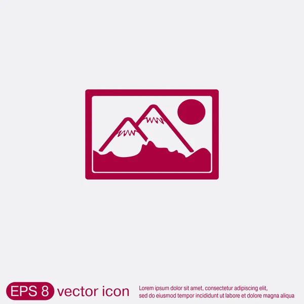 Picture, image icon — Stock Vector