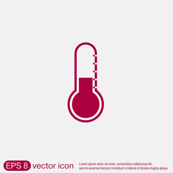 Ícone do termómetro. símbolo de temperatura —  Vetores de Stock