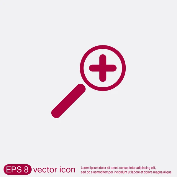 Magnifying glass icon — Stock Vector