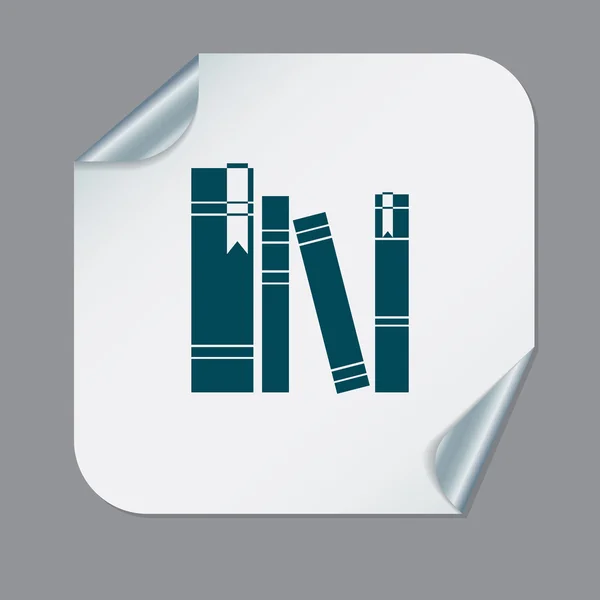 Stapel boeken pictogram — Stockvector