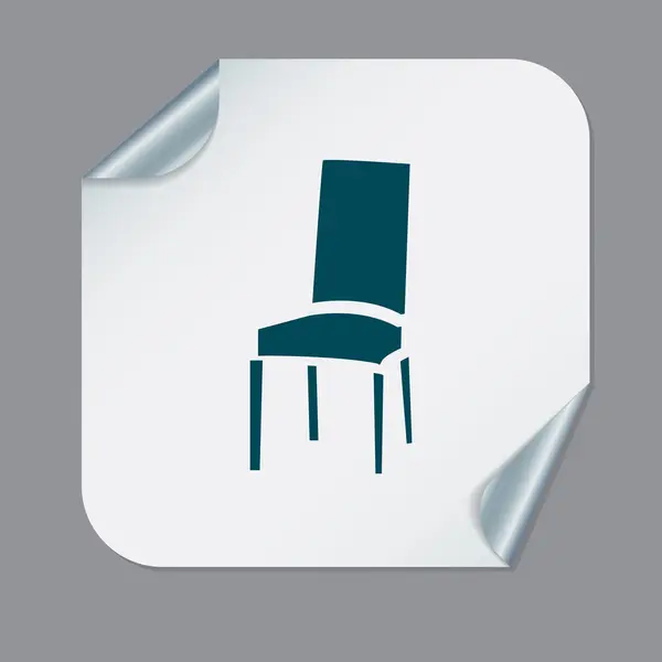 Židle nábytek ikona — Stockový vektor