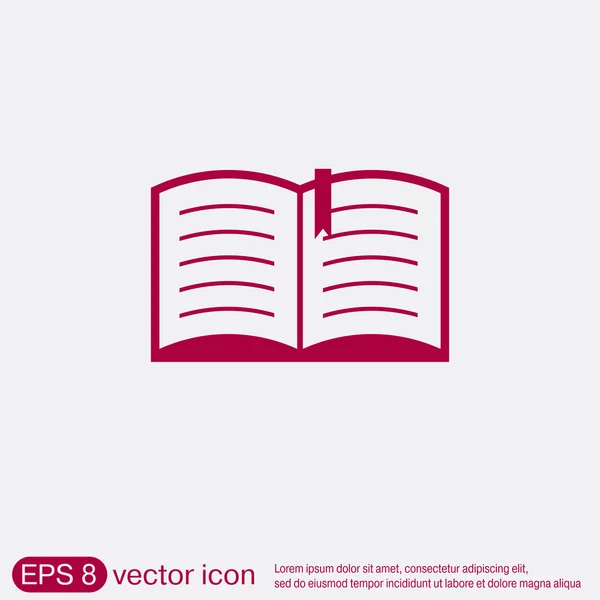 Icon of Open book. — Stock Vector