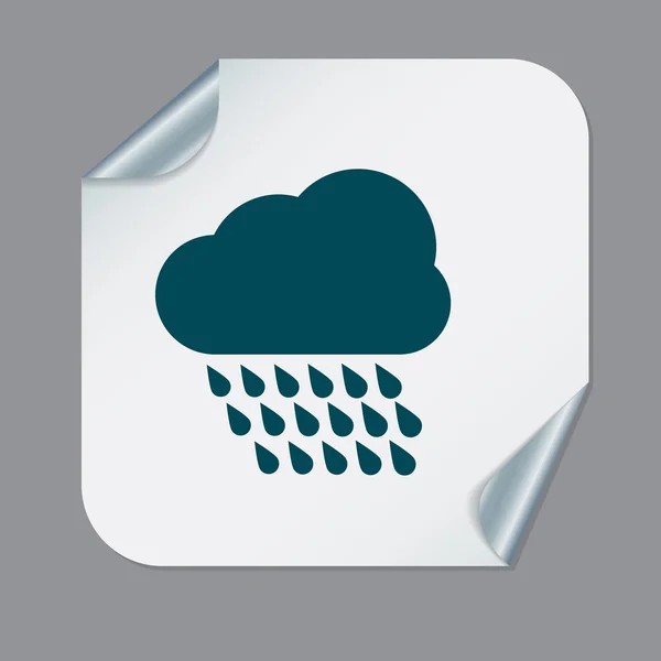 Хмарний дощ. іконка погоди — стоковий вектор