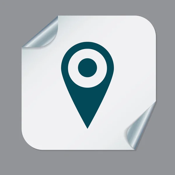 Pin location на карте — стоковый вектор