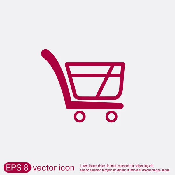 Shopping cart icon. vextor illustration — Stock Vector