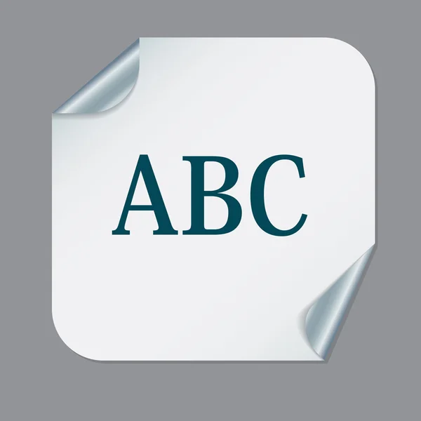 ABC bokstäver i alfabetet. — Stock vektor