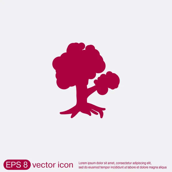 Ícone de símbolo de árvore . — Vetor de Stock