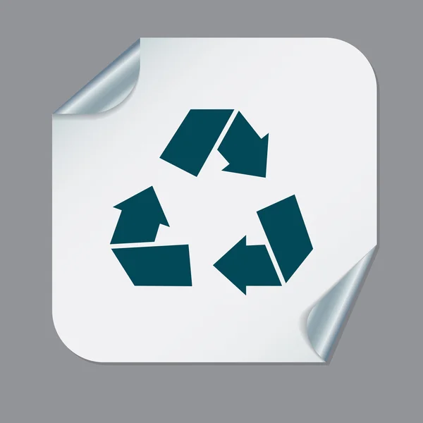 Recycler l'icône des flèches — Image vectorielle