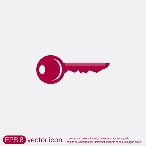 Key icon sign — Stock Vector