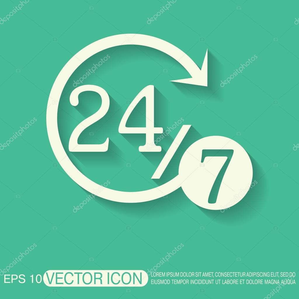 Character 24 7 Stock Vector By Little cuckoo 73795649 character-24-7-stock-vector-by-little-cuckoo-73795649