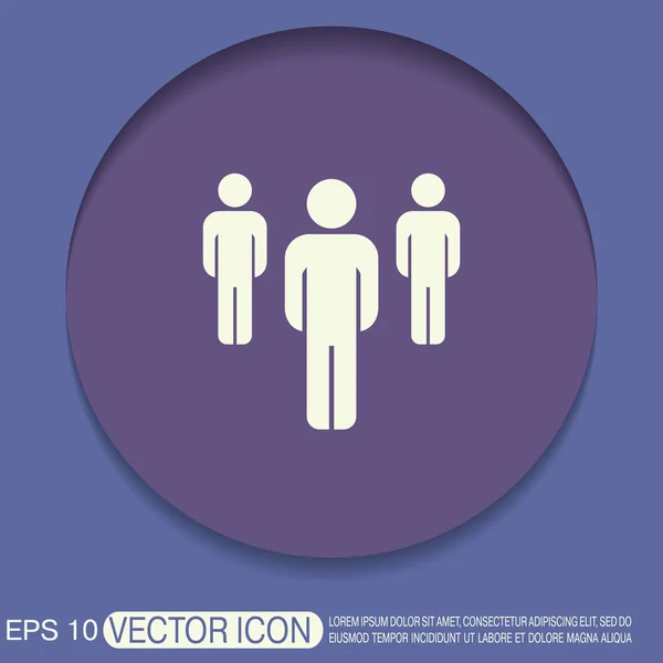 Silhouet van een mannen-pictogram — Stockvector