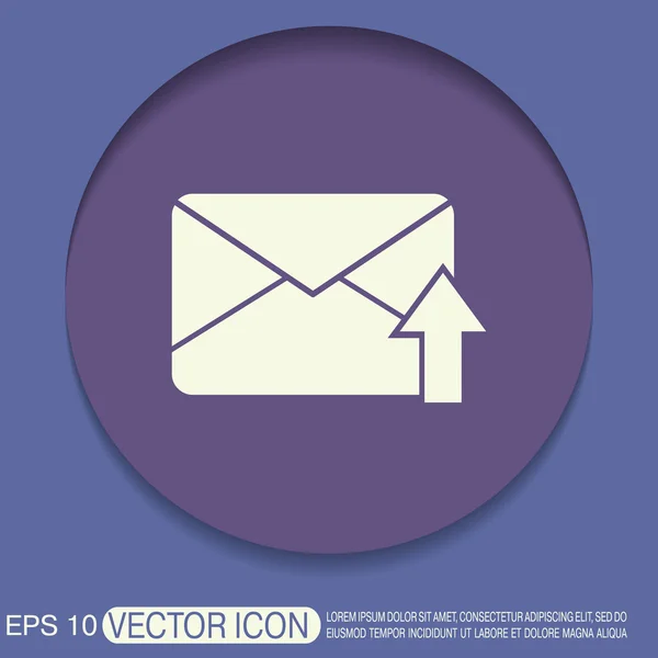 Enveloppe postale e-mail symbole  . — Image vectorielle