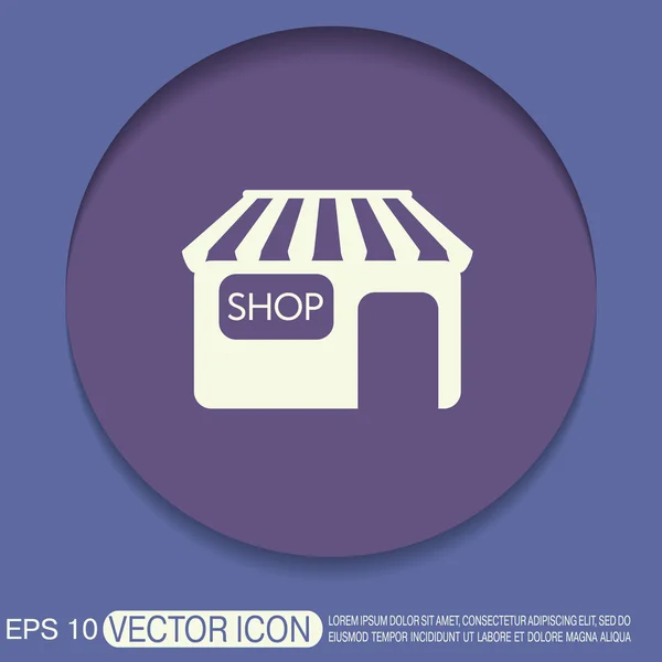 Tienda edificio símbolo icono tienda . — Vector de stock