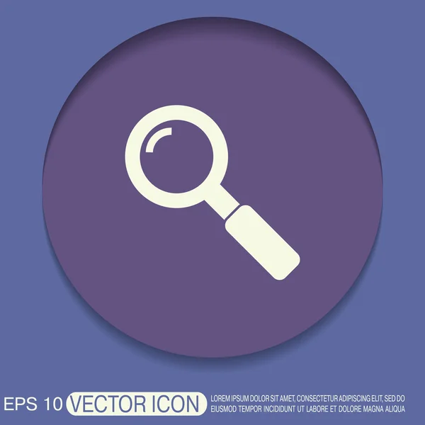 Vergrootglas zoekpictogram — Stockvector