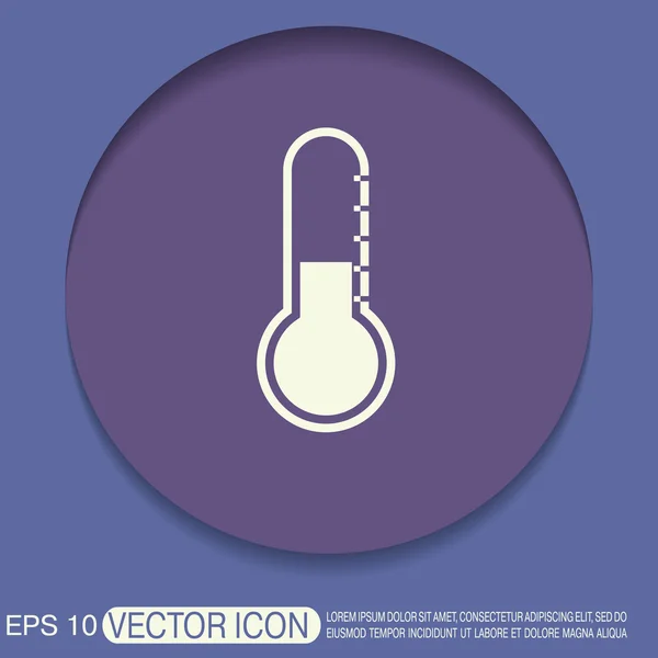 Thermometer pictogram symbool — Stockvector