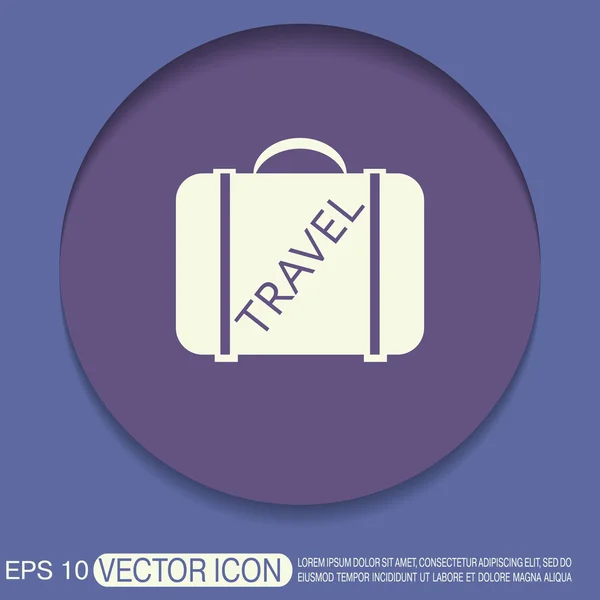 Symbol of  suitcase for travel. — Stock Vector