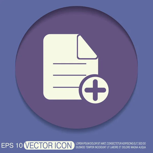 Pagina van het documentpictogram — Stockvector