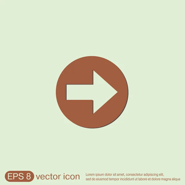 Simbol panah web - Stok Vektor