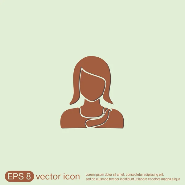 Female avatar. Avatar of a woman — Stock Vector