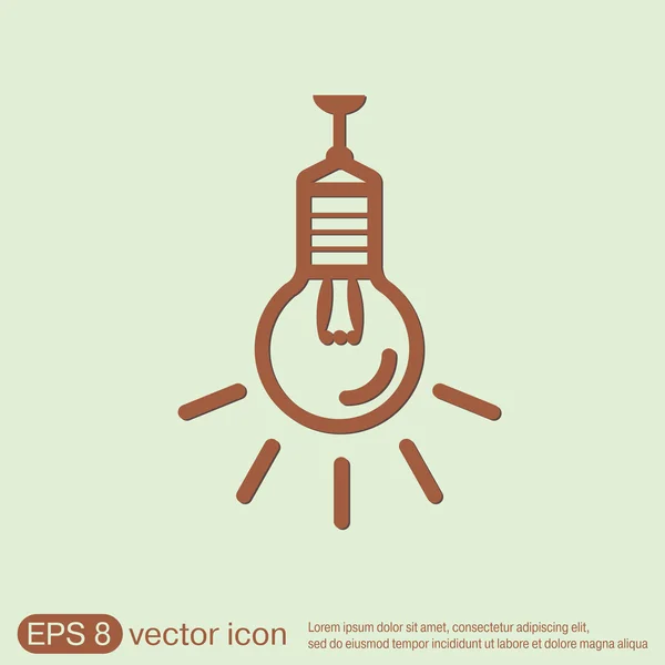 Lightbulb. character ideas — Stock Vector